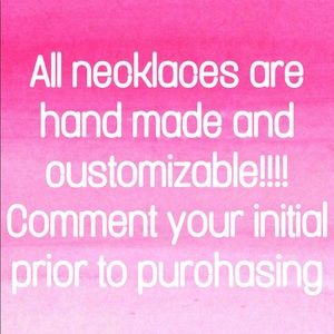 custom home made charm necklaces
